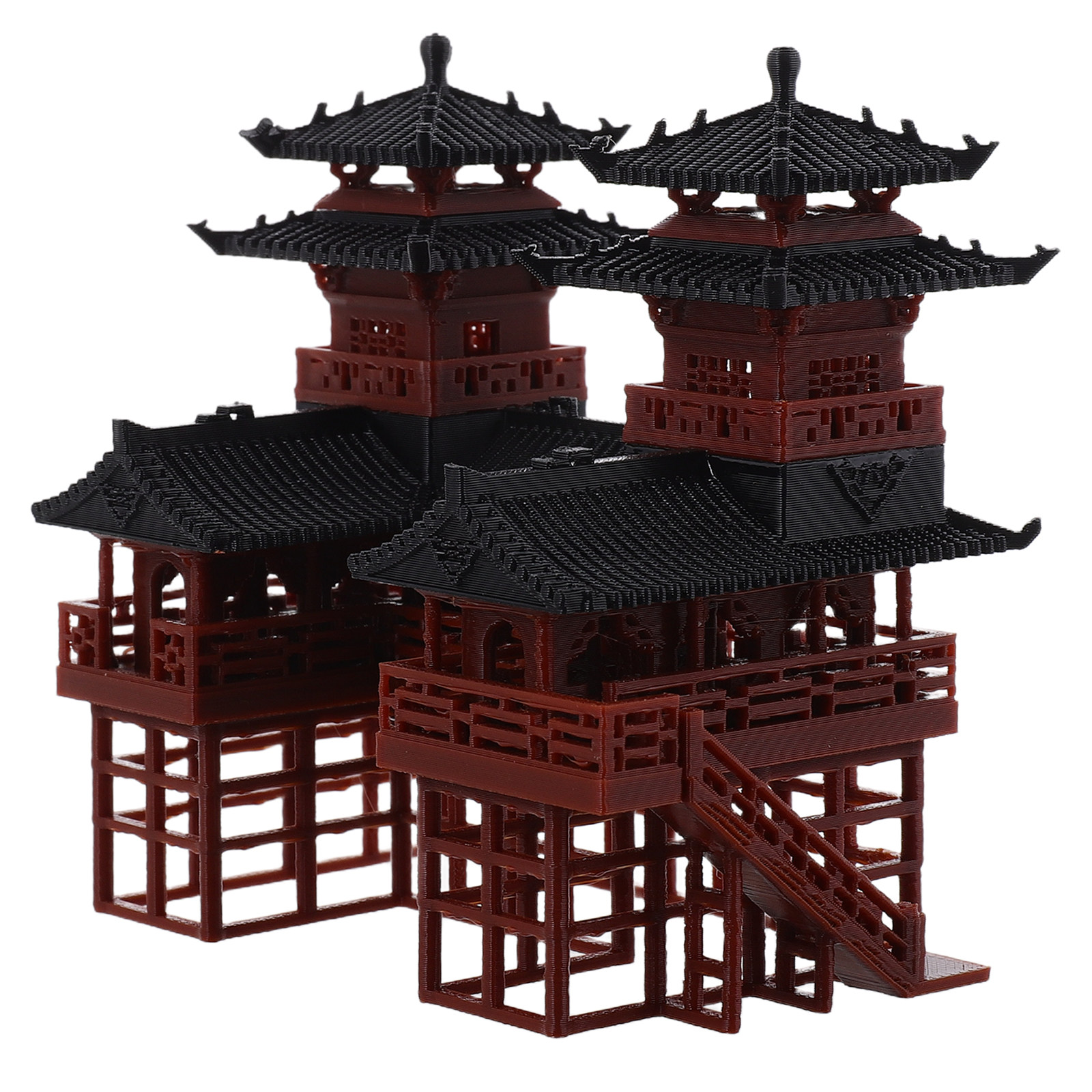 รูปปั้นเจดีย์คู่จิ๋ว ของตกแต่ง - Bonsai Garden Landscape Design บทวิจารณ์และราคา