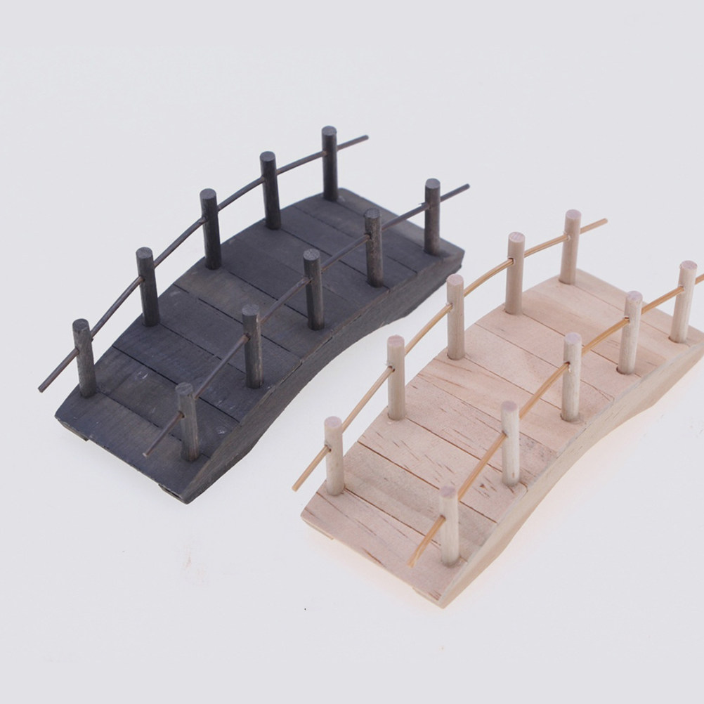 2 ชิ้น สะพานไม้โค้งขนาดเล็ก ดี - Bonsai Garden Landscape Design บทวิจารณ์และราคา