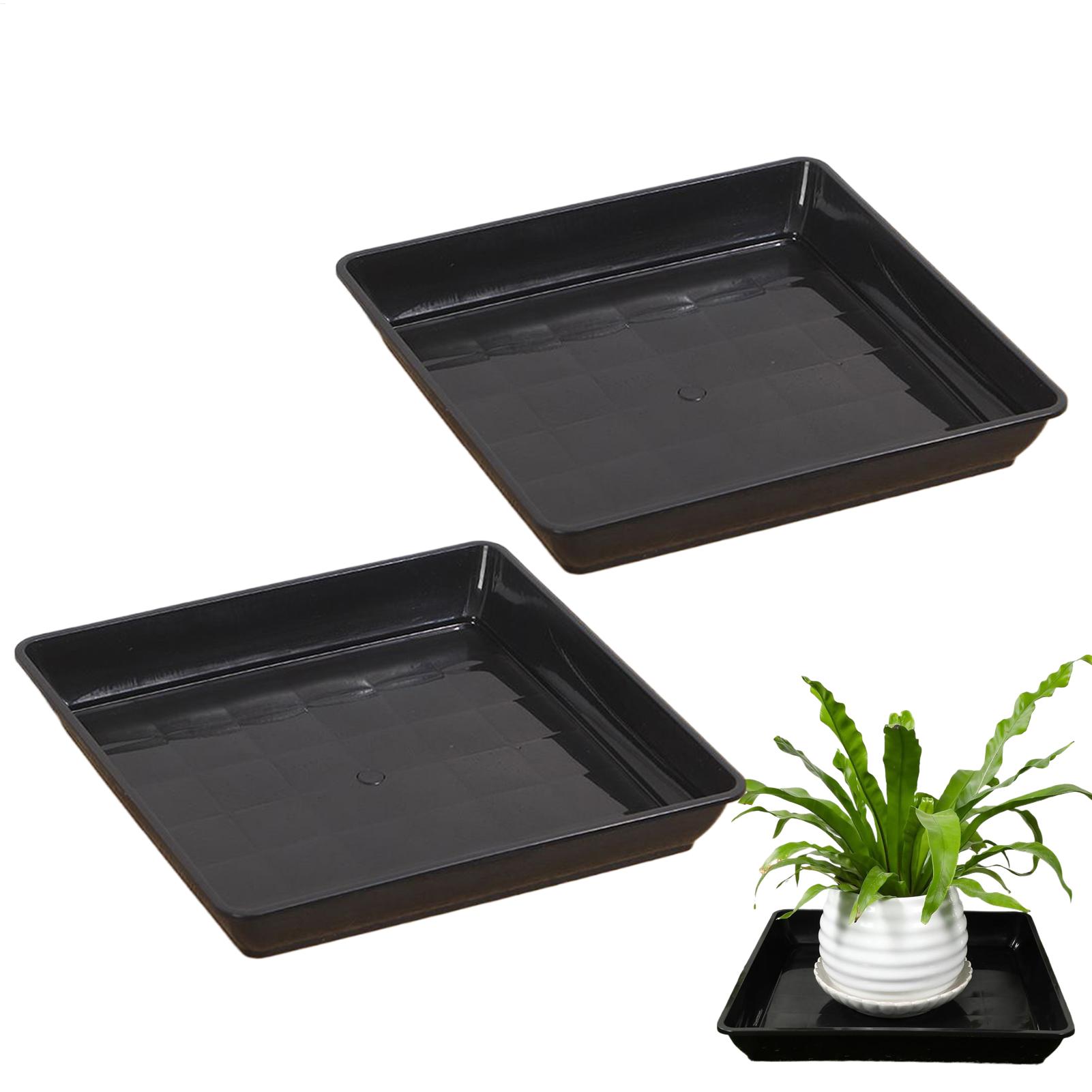 ถาดรองกระถางต้นไม้ 2 ชิ้น ถาดร - Drip Tray Saucer บทวิจารณ์และราคา